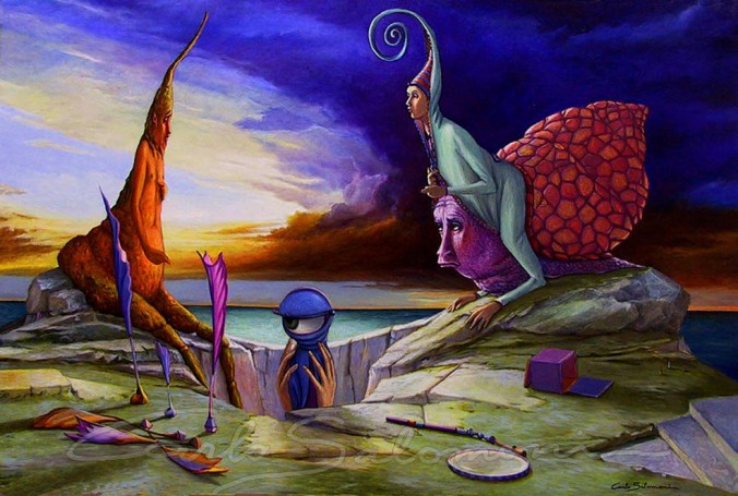 Surrealism: paintings by the artist Carlo Salomoni, Italy – Artsy Nature