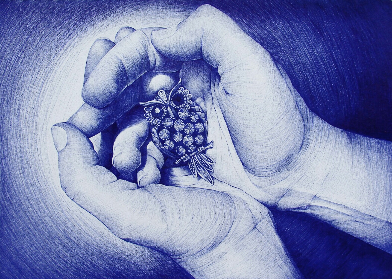 Ballpoint pen and pencil Drawings by Alexandra Miron