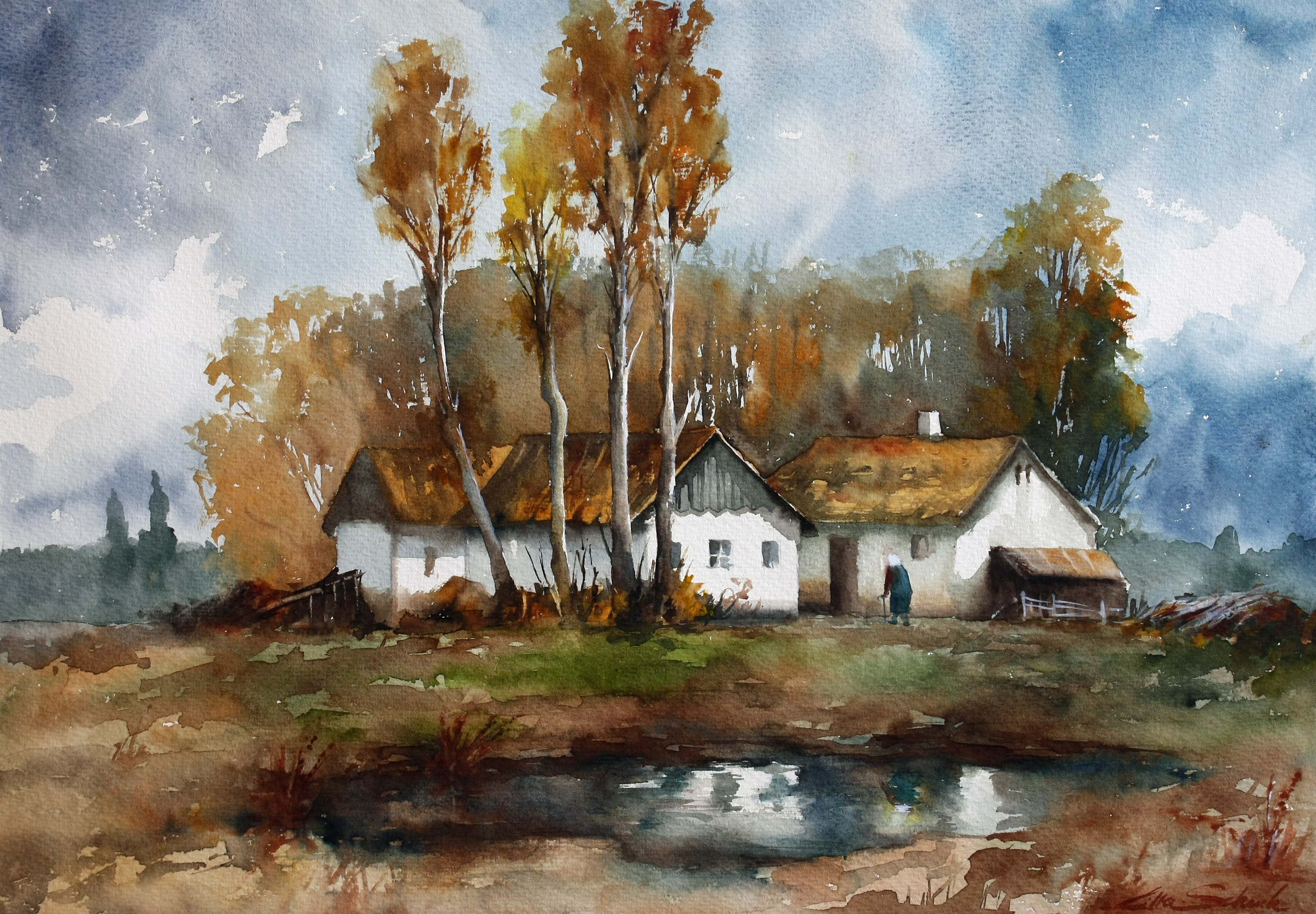 Sketchbook by Lilla Schuch - watercolor artist from Hungary | Painting