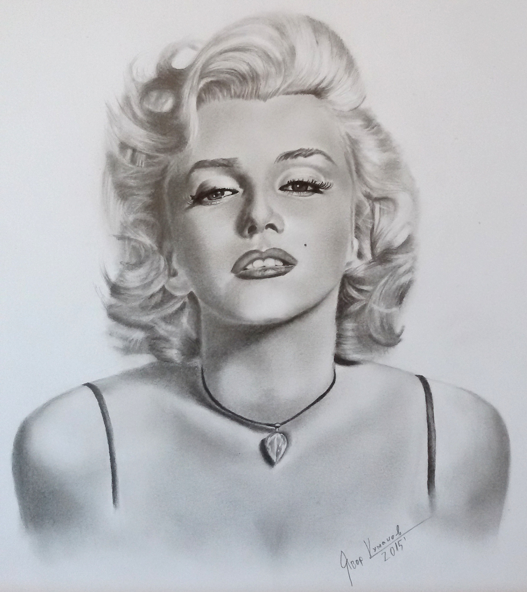 Marilyn Monroe - graphite sketch by Iavor Kumanov