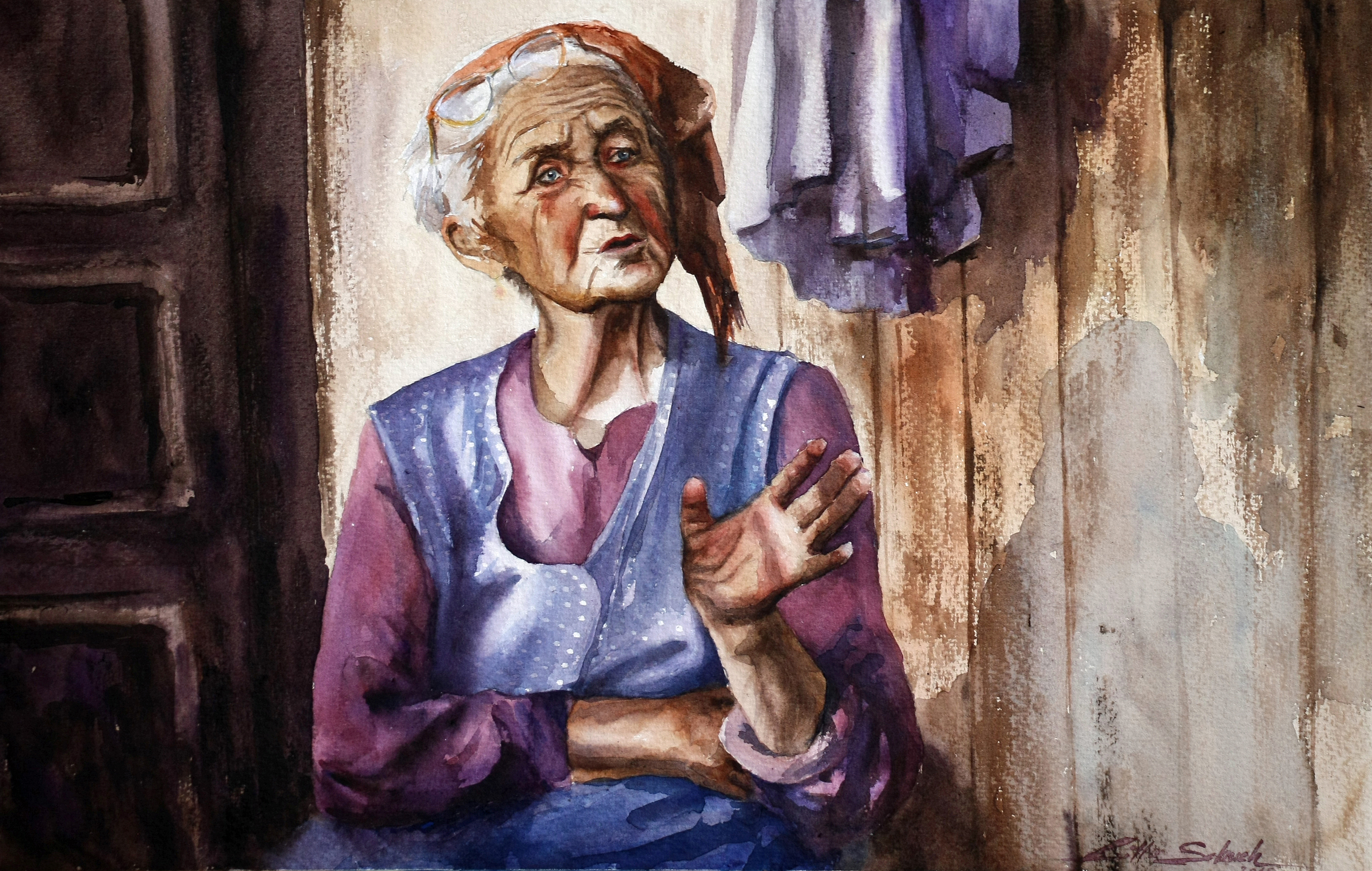 Old stories - Watercolor paintings by Lilla Schuch