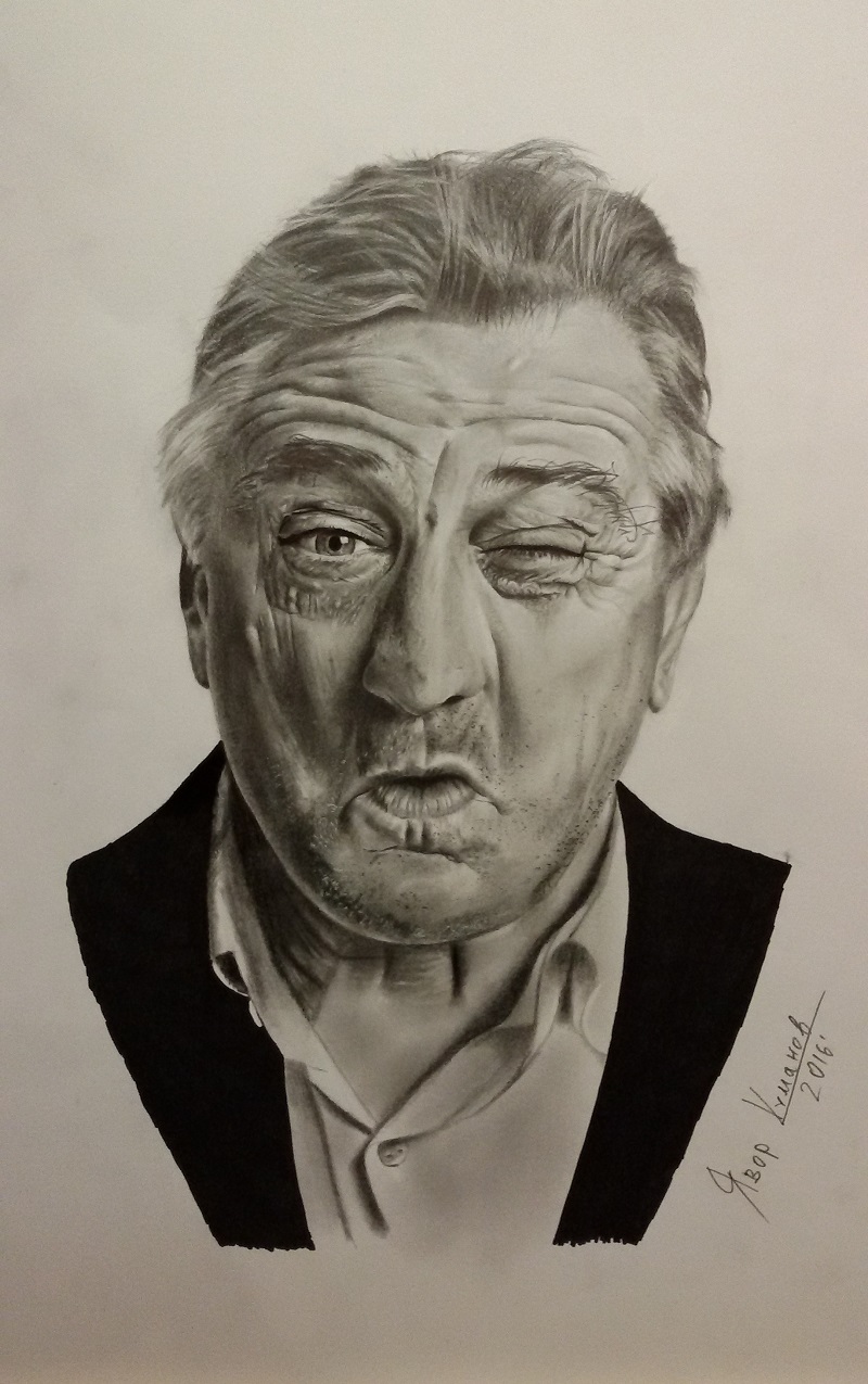 Robert de Niro - graphite sketch by Iavor Kumanov