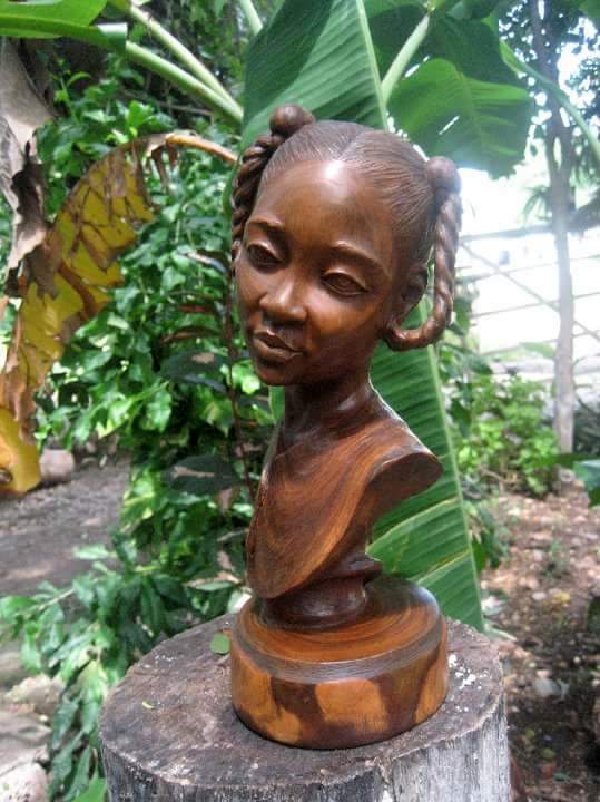 Wooden sculptures by the artist from Jamaica Conard Stone Artsy Nature