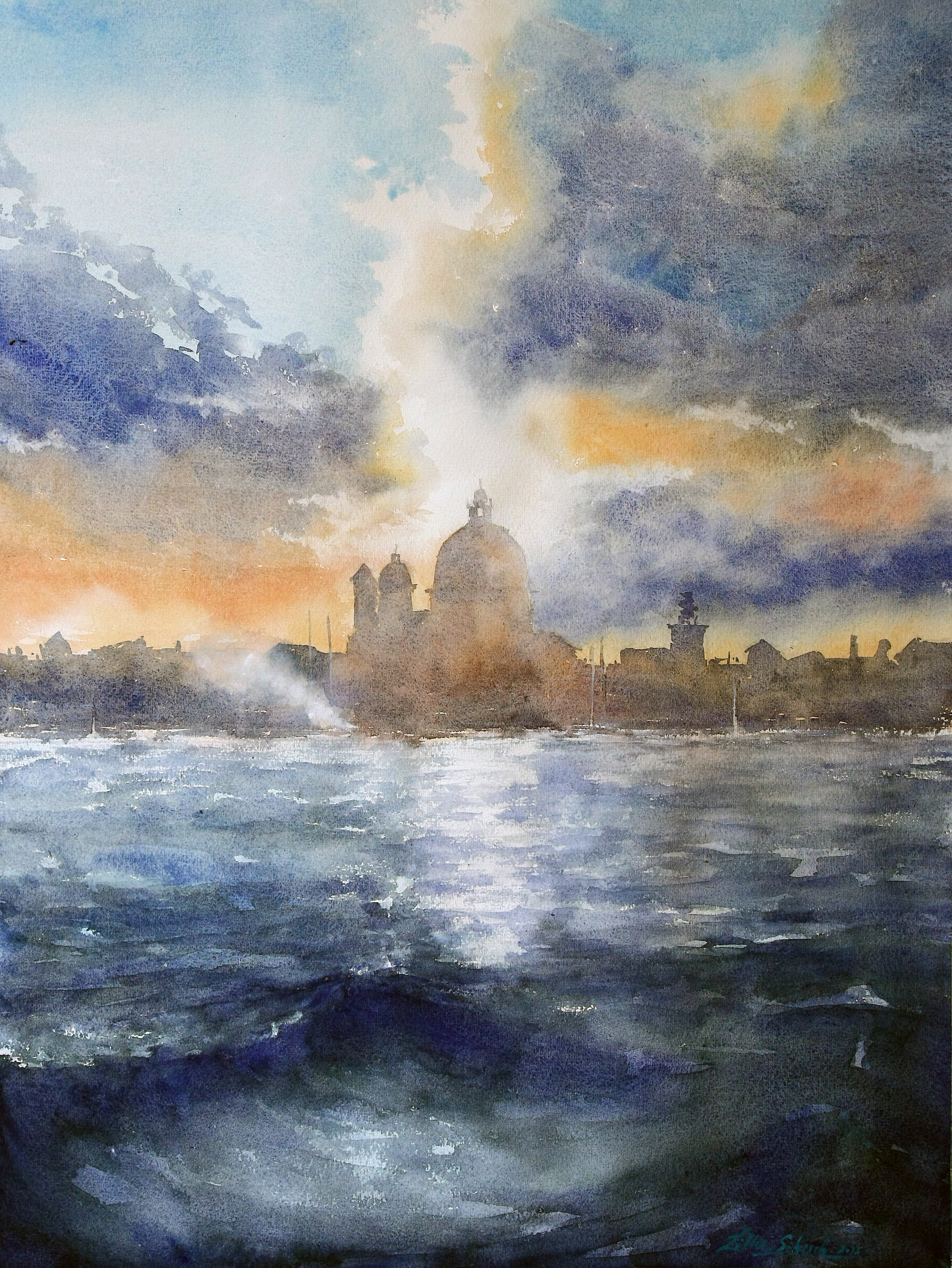 Venice - Watercolor paintings by Lilla Schuch