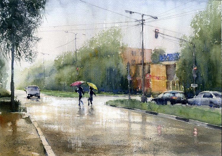 Watercolors by Vladimir Tuporshin