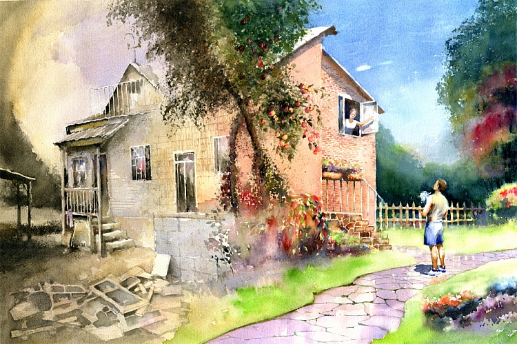 Watercolors by Vladimir Tuporshin